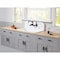 Gourmetier GKTA3620198 36-Inch Solid Surface Top-Mount Kitchen Sink with Backsplash, Matte White GKTA3620198 - alternate 4
